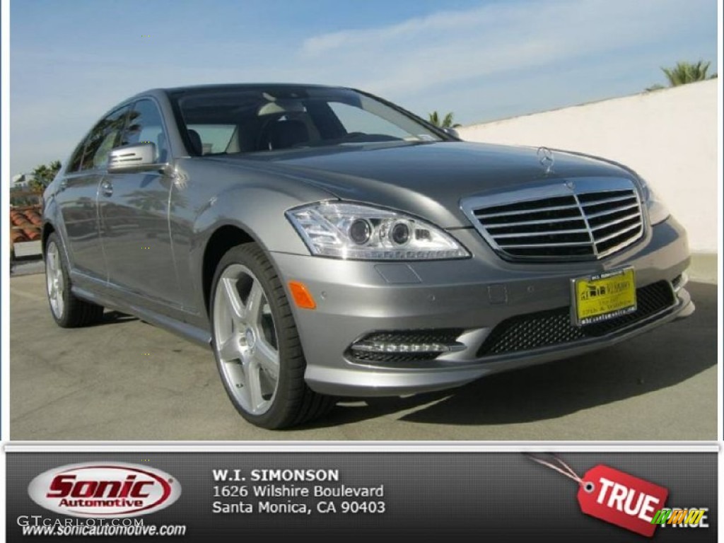 2013 S 550 Sedan - Palladium Silver Metallic / Black photo #1