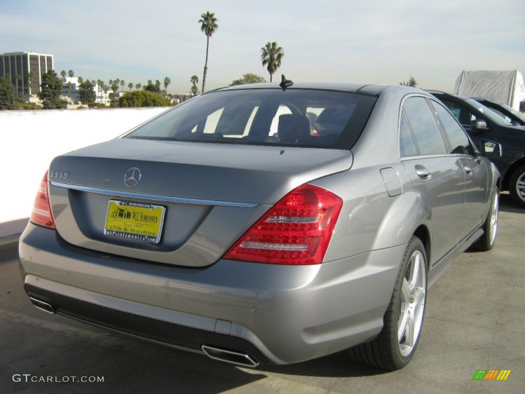 2013 S 550 Sedan - Palladium Silver Metallic / Black photo #4