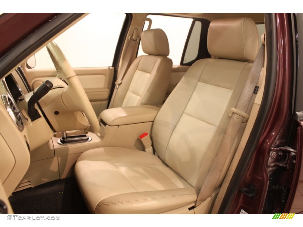 2007 Explorer Sport Trac Limited 4x4 - Dark Cherry Metallic / Camel photo #7