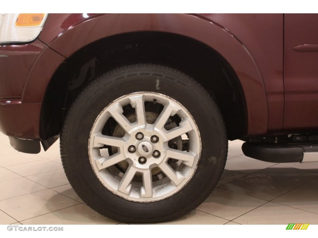 2007 Explorer Sport Trac Limited 4x4 - Dark Cherry Metallic / Camel photo #25