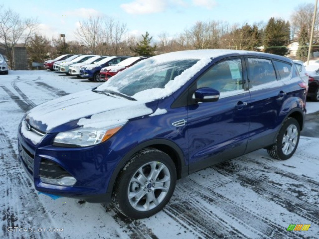 2013 Escape SEL 2.0L EcoBoost 4WD - Deep Impact Blue Metallic / Charcoal Black photo #5