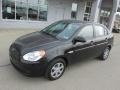 2007 Ebony Black Hyundai Accent GLS Sedan  photo #2