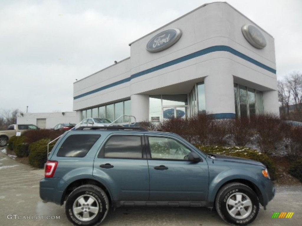 2010 Escape XLT 4WD - Steel Blue Metallic / Stone photo #1