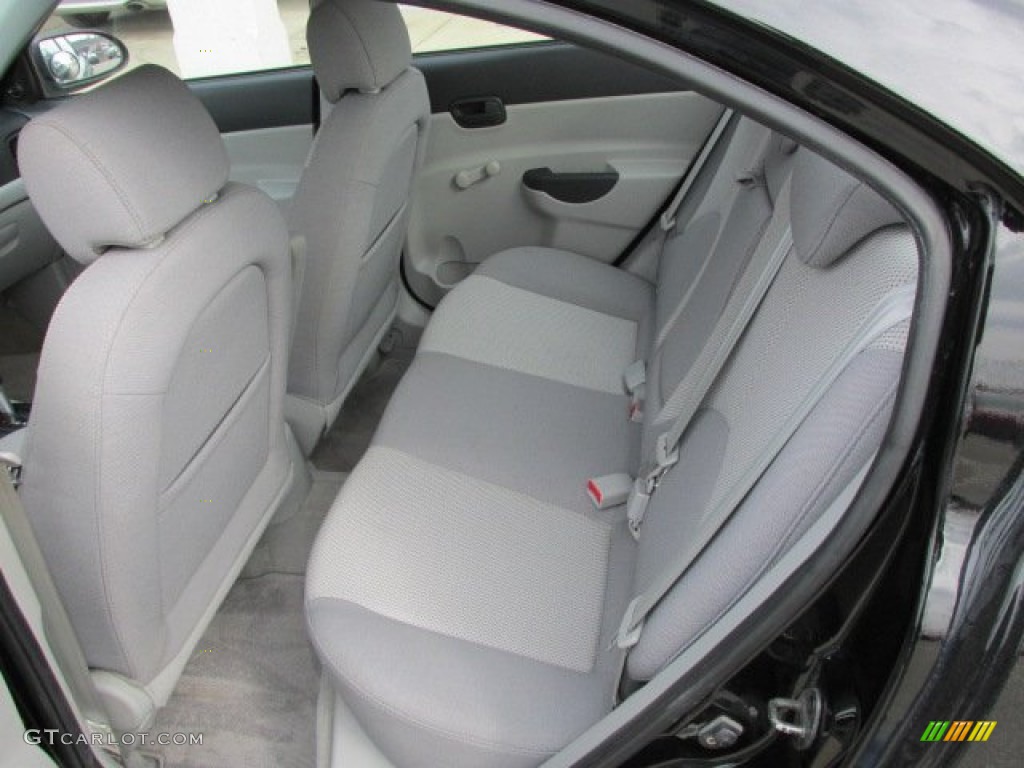 Gray Interior 2007 Hyundai Accent GLS Sedan Photo #76285655