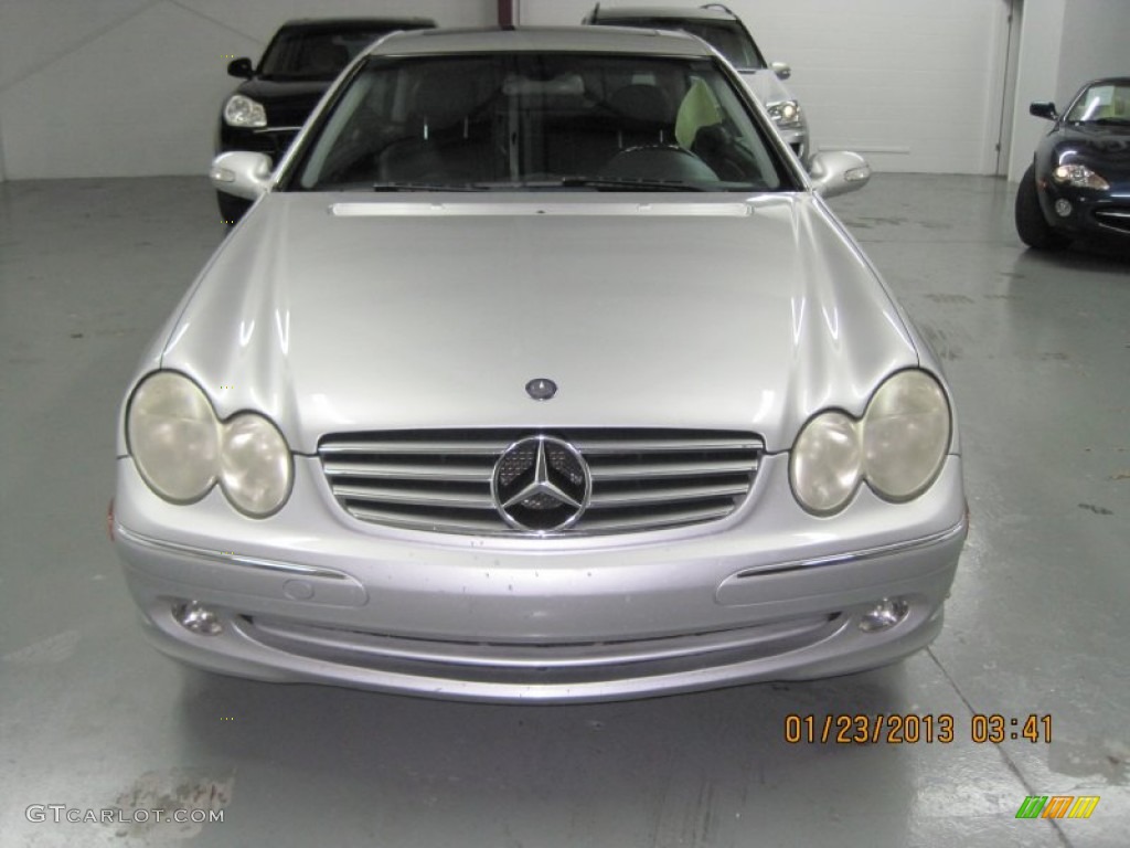 2004 CLK 320 Coupe - Brilliant Silver Metallic / Ash photo #5