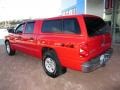 2005 Flame Red Dodge Dakota SLT Quad Cab 4x4  photo #2