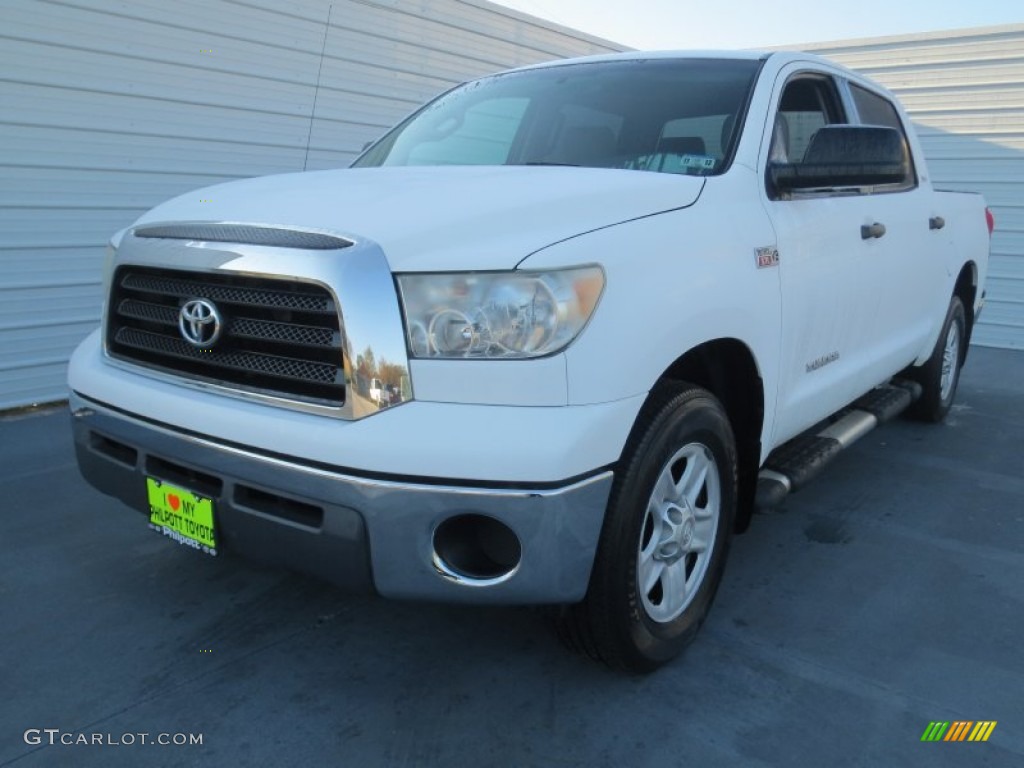 2007 Tundra SR5 CrewMax - Super White / Graphite Gray photo #6