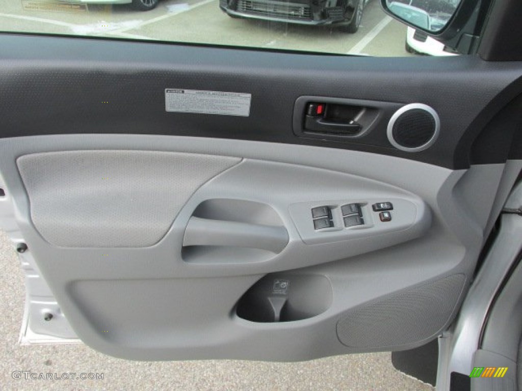 2011 Toyota Tacoma TX Double Cab 4x4 Graphite Gray Door Panel Photo #76289300