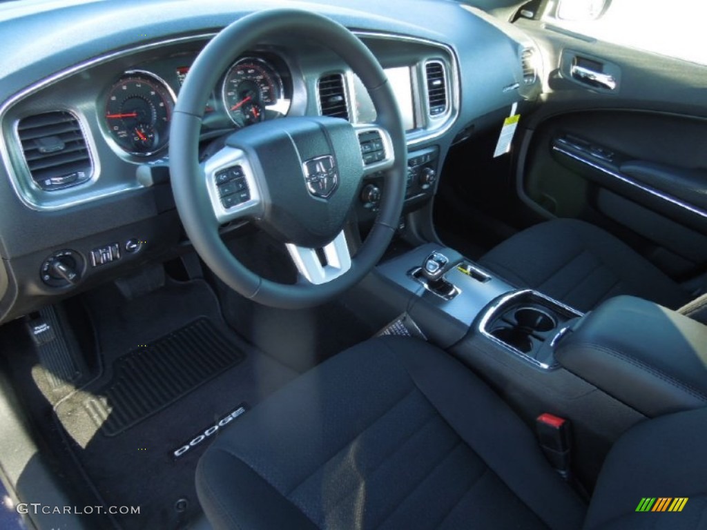 2013 Charger SXT - Jazz Blue / Black photo #25