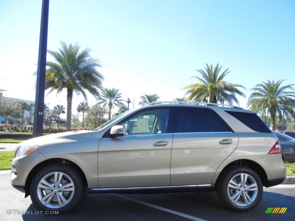 Pearl Beige Metallic 2013 Mercedes-Benz ML 350 4Matic Exterior Photo #76290635