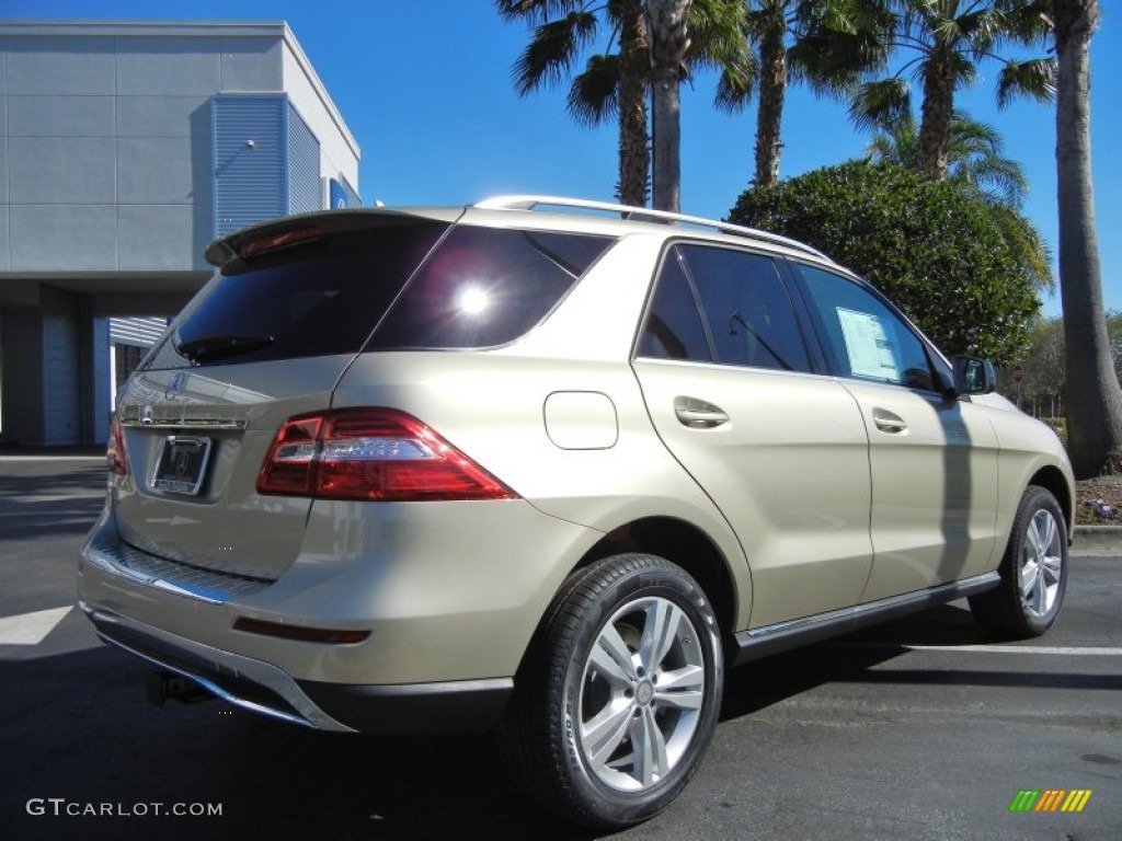 Pearl Beige Metallic 2013 Mercedes-Benz ML 350 4Matic Exterior Photo #76290653