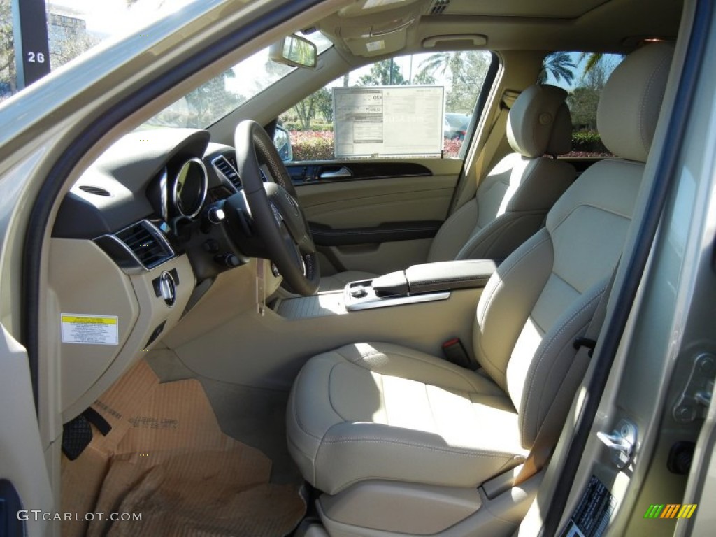 Almond Beige Interior 2013 Mercedes-Benz ML 350 4Matic Photo #76290687