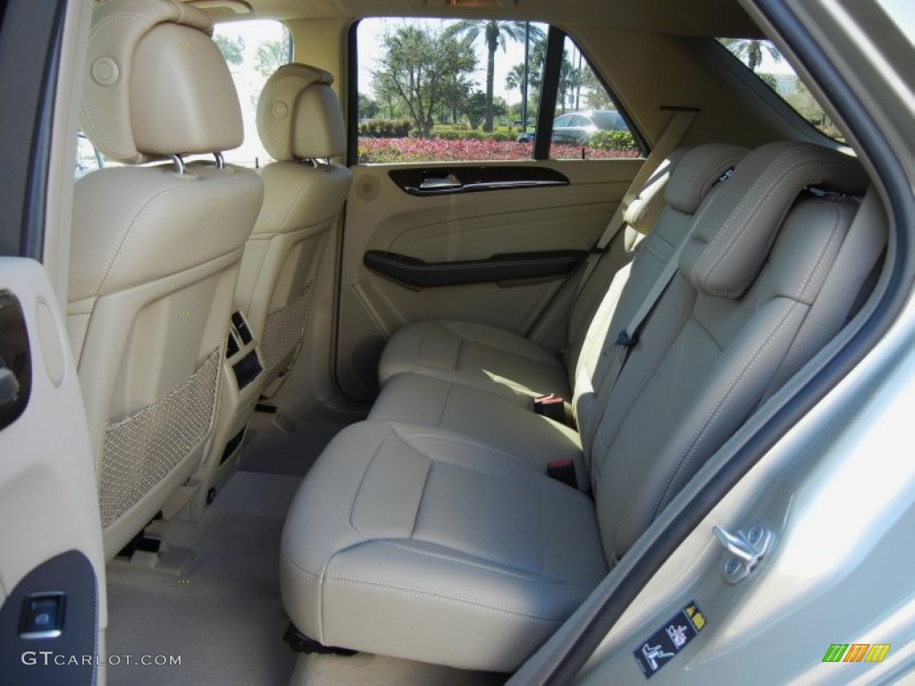 Almond Beige Interior 2013 Mercedes-Benz ML 350 4Matic Photo #76290713