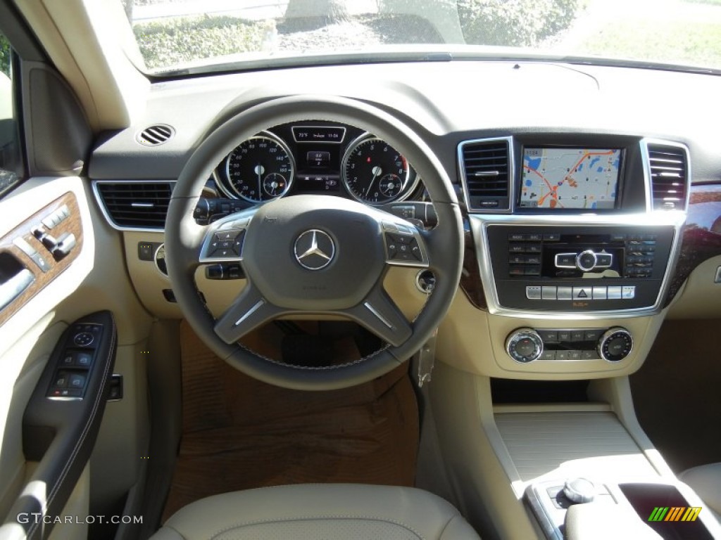 2013 Mercedes-Benz ML 350 4Matic Almond Beige Dashboard Photo #76290752