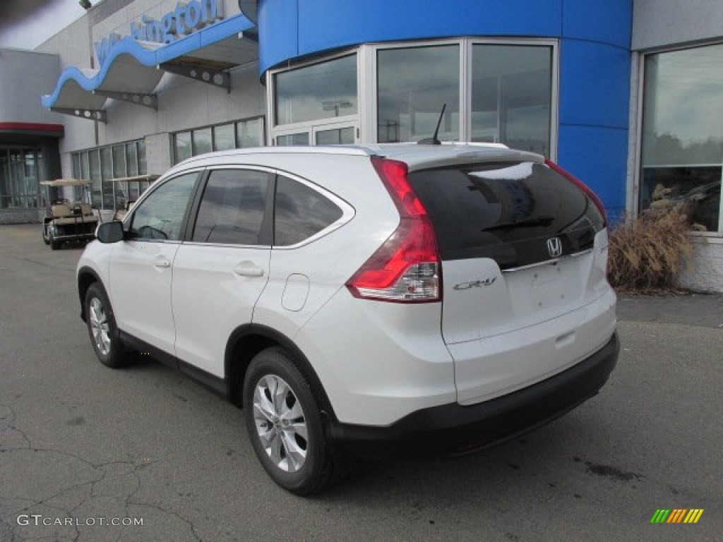 2012 CR-V EX-L 4WD - White Diamond Pearl / Beige photo #4