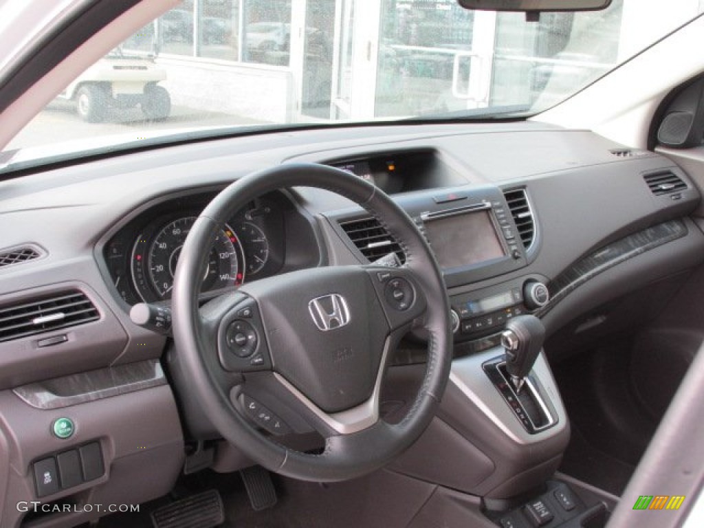 2012 Honda CR-V EX-L 4WD Beige Dashboard Photo #76291444