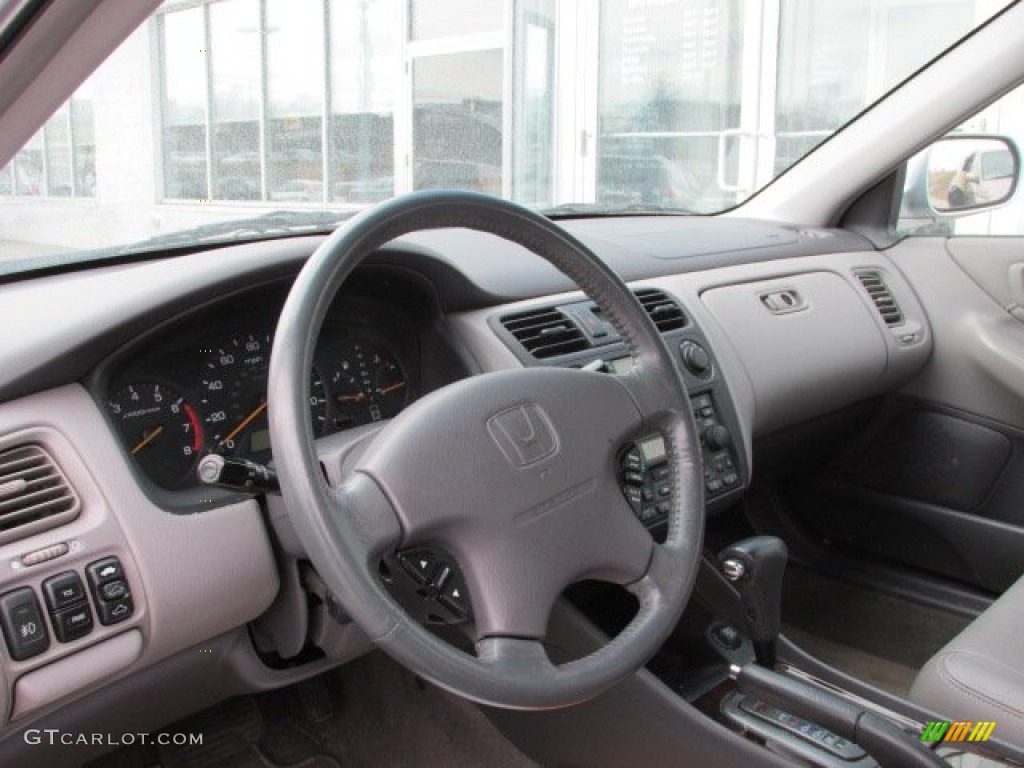 2001 Honda Accord EX V6 Sedan Quartz Gray Dashboard Photo #76291778