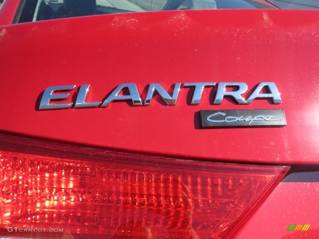 2013 Elantra Coupe GS - Volcanic Red / Gray photo #13
