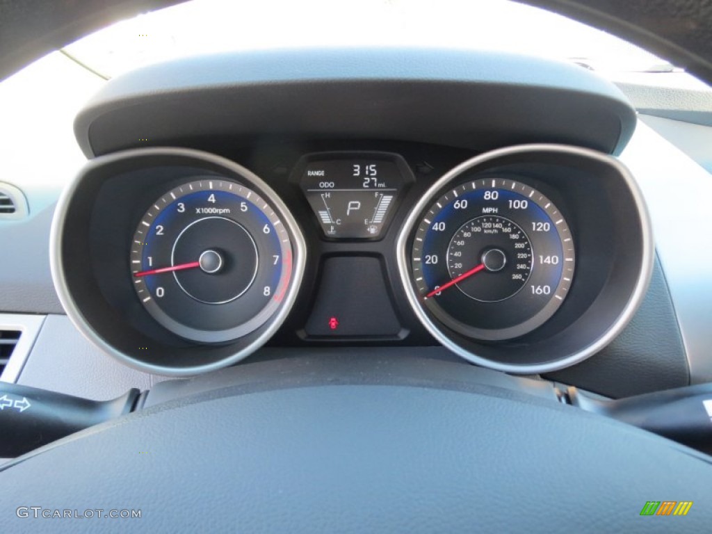 2013 Elantra Coupe GS - Volcanic Red / Gray photo #28