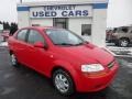 2005 Victory Red Chevrolet Aveo LS Sedan  photo #1