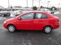 2005 Victory Red Chevrolet Aveo LS Sedan  photo #4