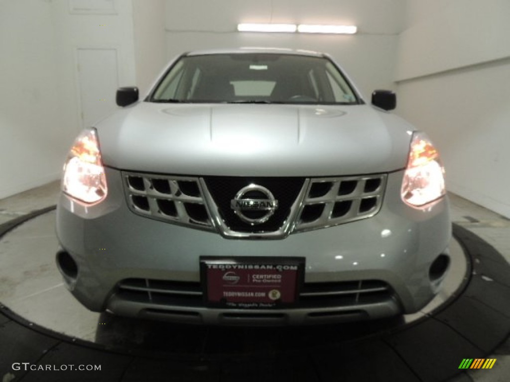 2011 Rogue S AWD - Silver Ice Metallic / Black photo #2