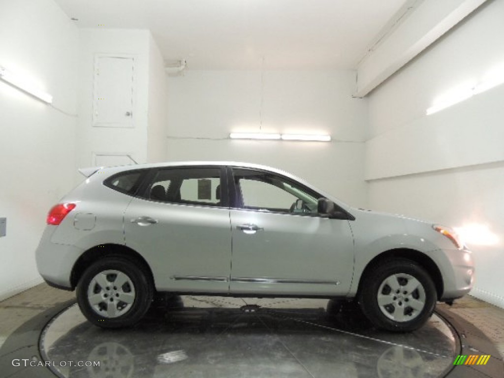 2011 Rogue S AWD - Silver Ice Metallic / Black photo #4