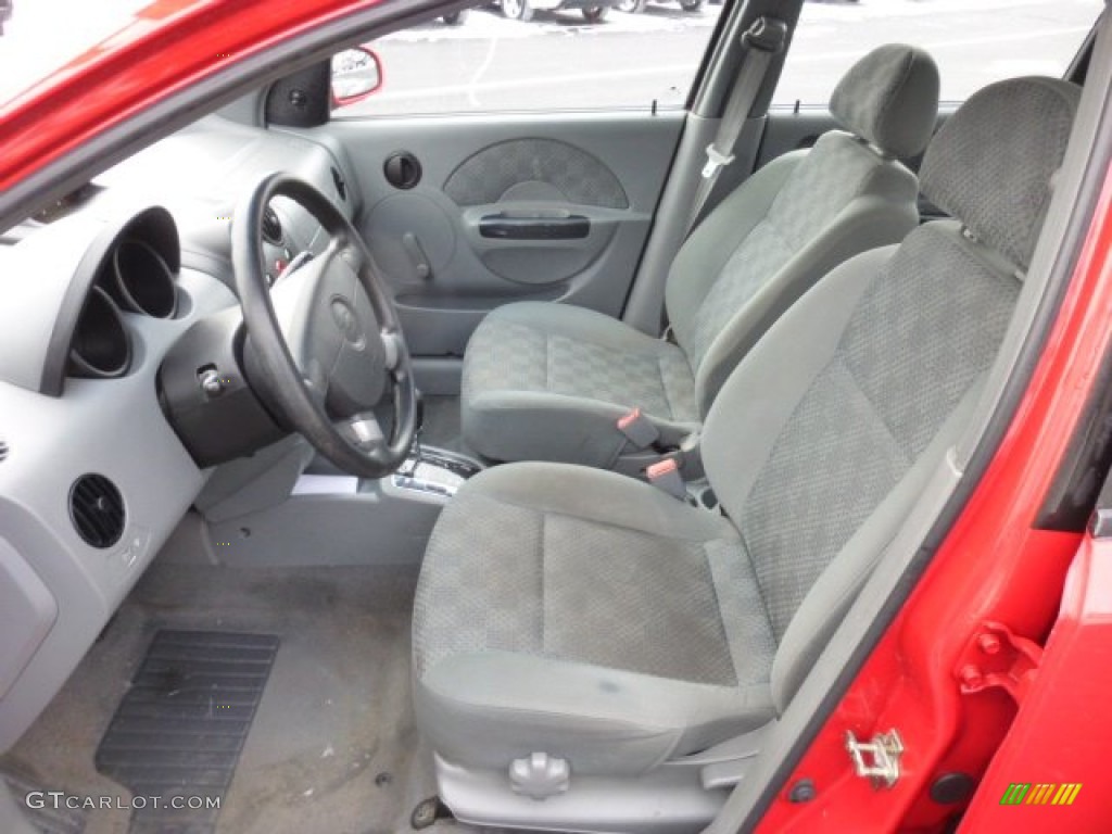 Gray Interior 2005 Chevrolet Aveo LS Sedan Photo #76294481