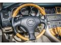 2002 Lexus SC Ecru Interior Steering Wheel Photo