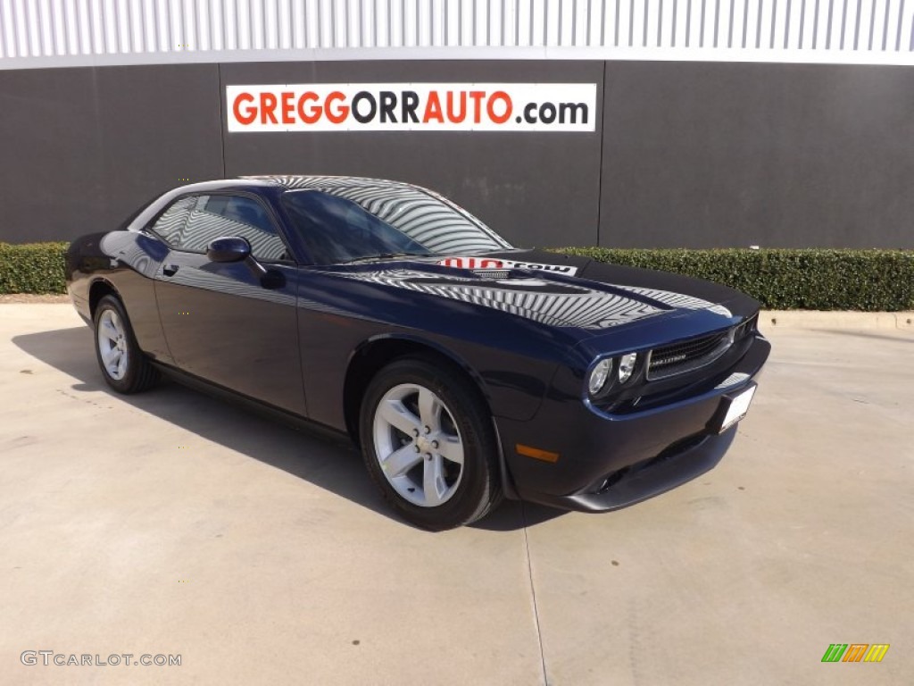 2013 Challenger SXT - Jazz Blue Pearl / Dark Slate Gray photo #2