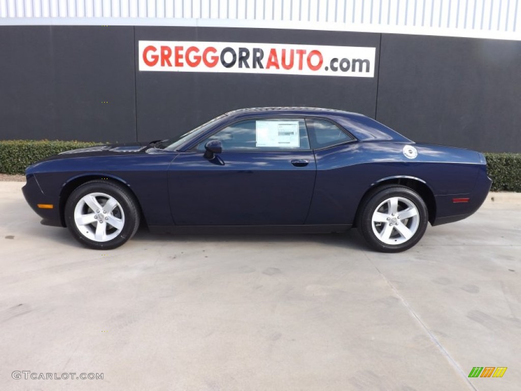 2013 Challenger SXT - Jazz Blue Pearl / Dark Slate Gray photo #4