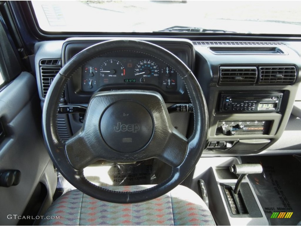 1997 Jeep Wrangler Sport 4x4 Gray Dashboard Photo #76296298