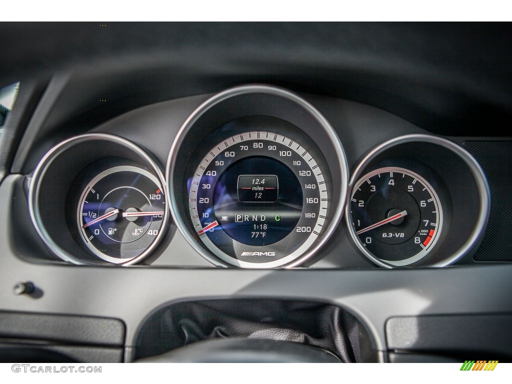 2013 Mercedes-Benz C 63 AMG Coupe Gauges Photo #76296461
