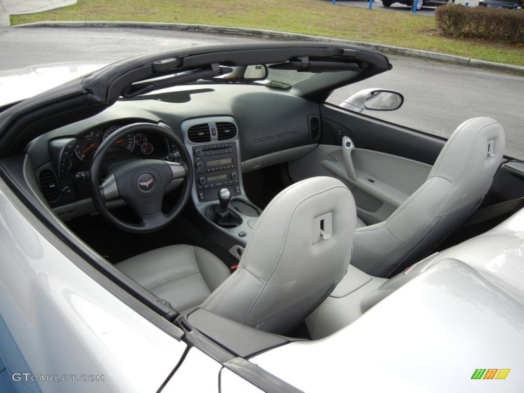 Titanium Gray Interior 2006 Chevrolet Corvette Convertible Photo #76297612