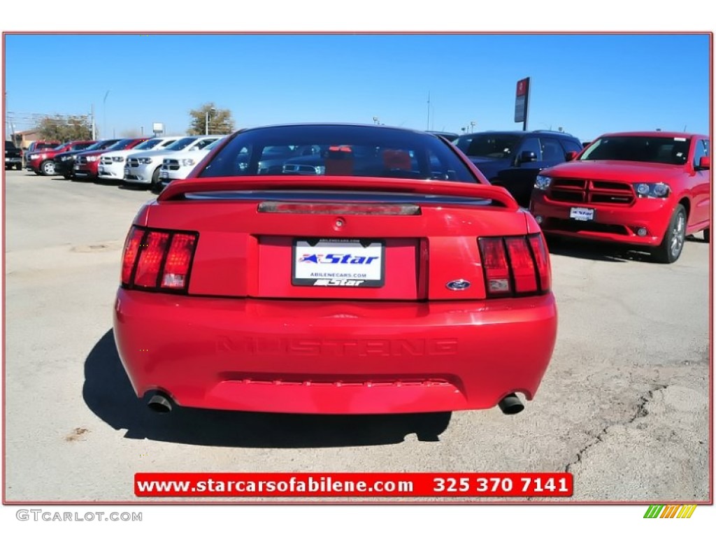 1999 Mustang GT Coupe - Laser Red Metallic / Light Graphite photo #4