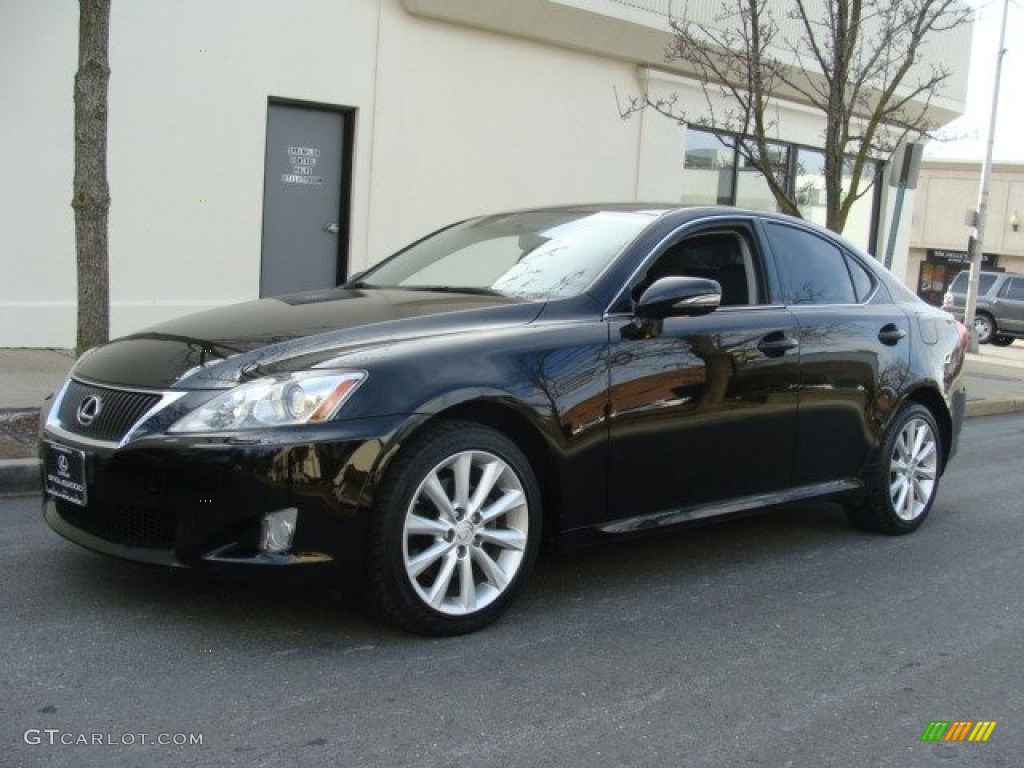 Obsidian Black 2010 Lexus IS 250 AWD Exterior Photo #76299572