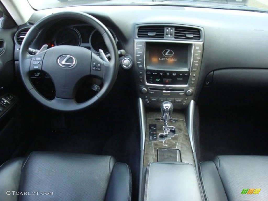 2010 Lexus IS 250 AWD Black Dashboard Photo #76299706