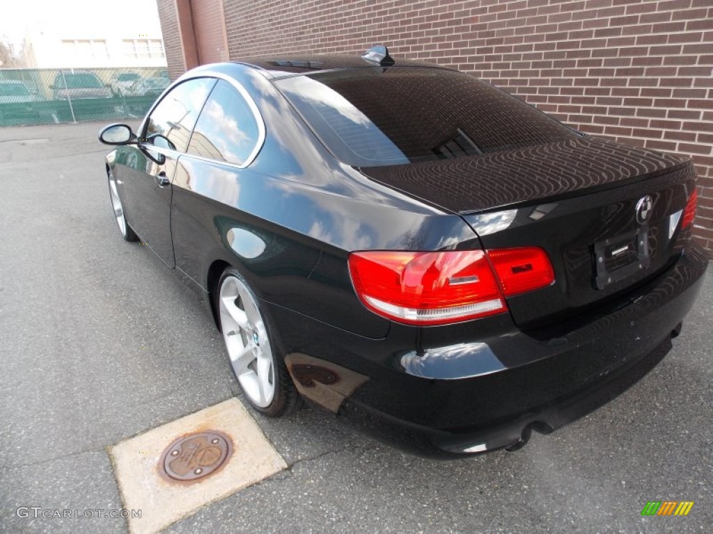 2008 3 Series 335i Coupe - Black Sapphire Metallic / Cream Beige photo #3