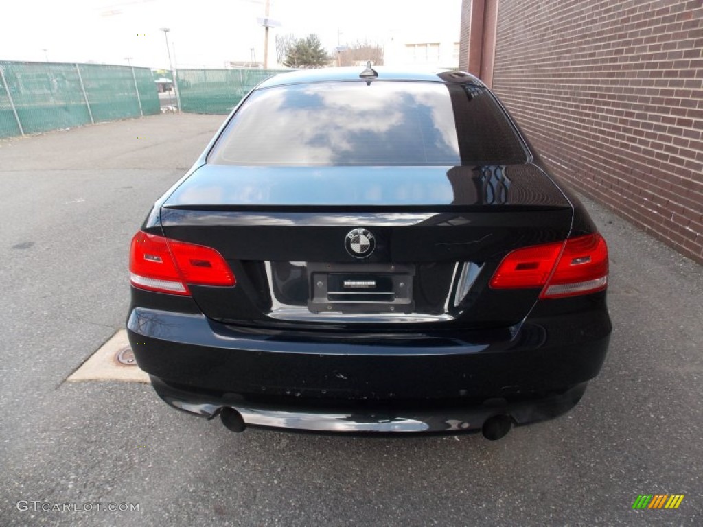 2008 3 Series 335i Coupe - Black Sapphire Metallic / Cream Beige photo #4