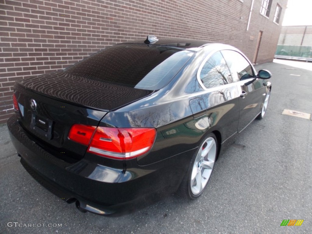 2008 3 Series 335i Coupe - Black Sapphire Metallic / Cream Beige photo #5