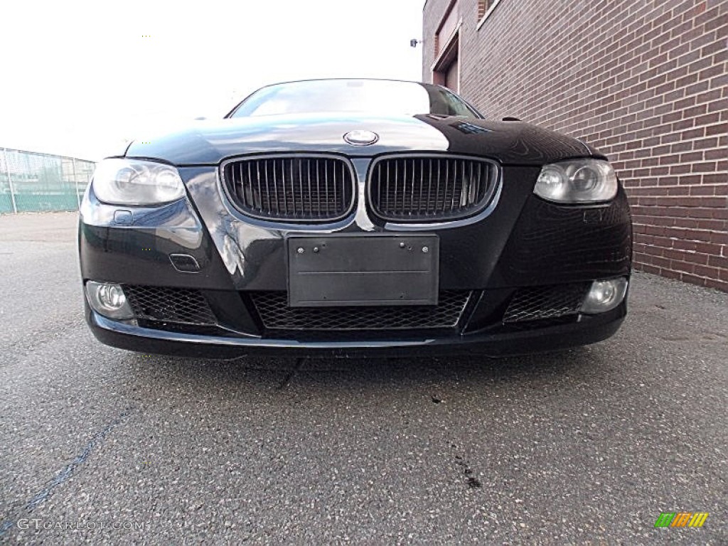 2008 3 Series 335i Coupe - Black Sapphire Metallic / Cream Beige photo #9