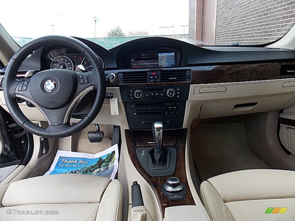 2008 3 Series 335i Coupe - Black Sapphire Metallic / Cream Beige photo #13
