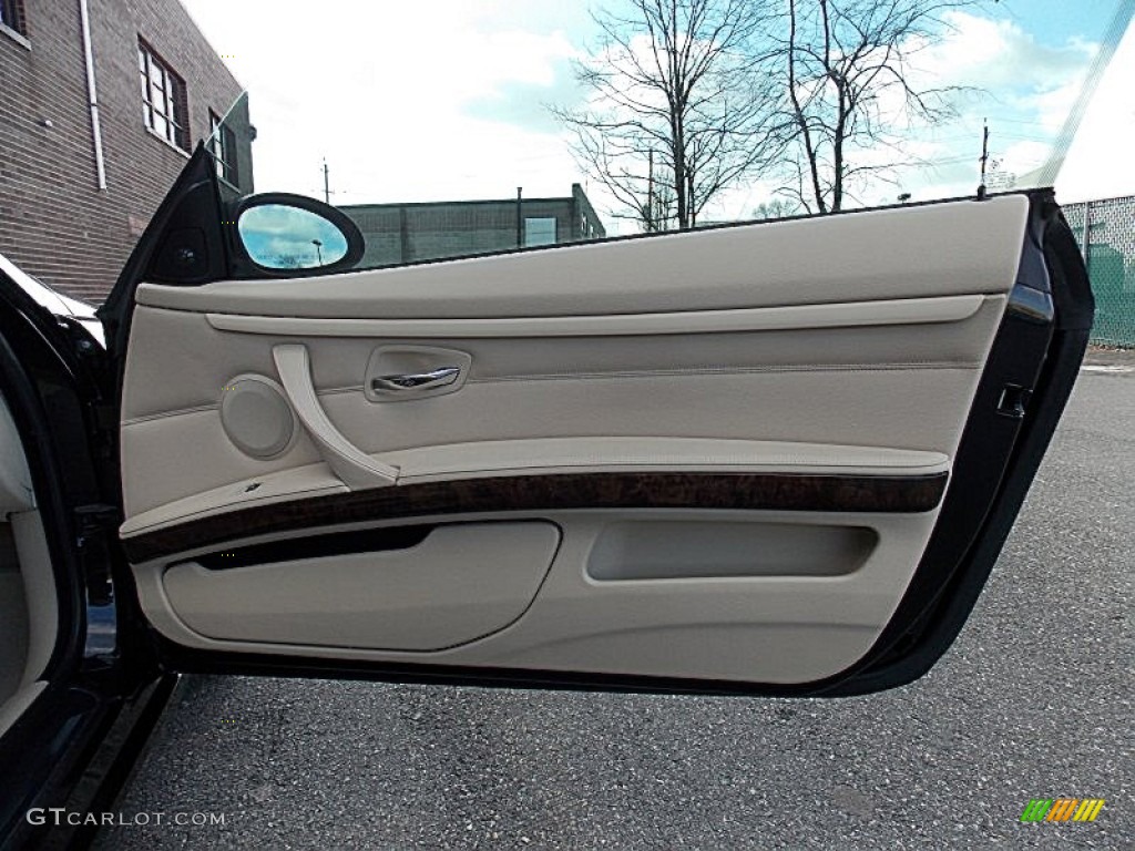 2008 3 Series 335i Coupe - Black Sapphire Metallic / Cream Beige photo #15