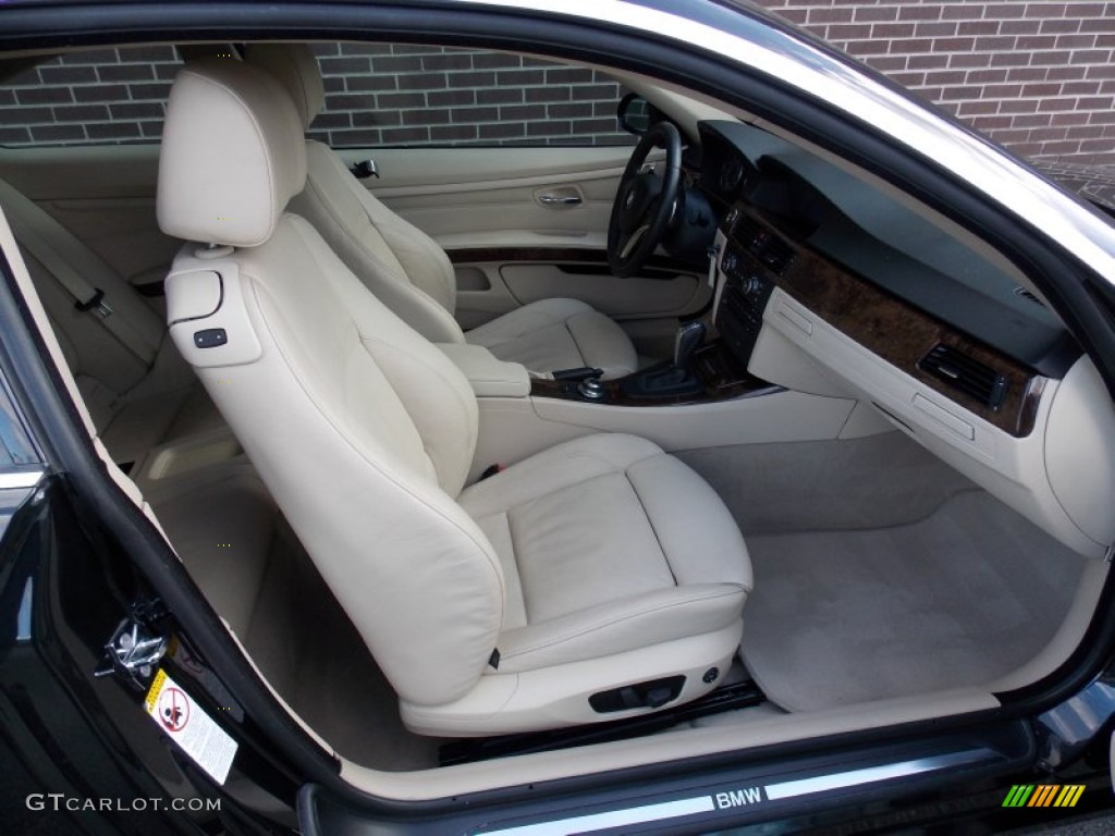 2008 3 Series 335i Coupe - Black Sapphire Metallic / Cream Beige photo #16