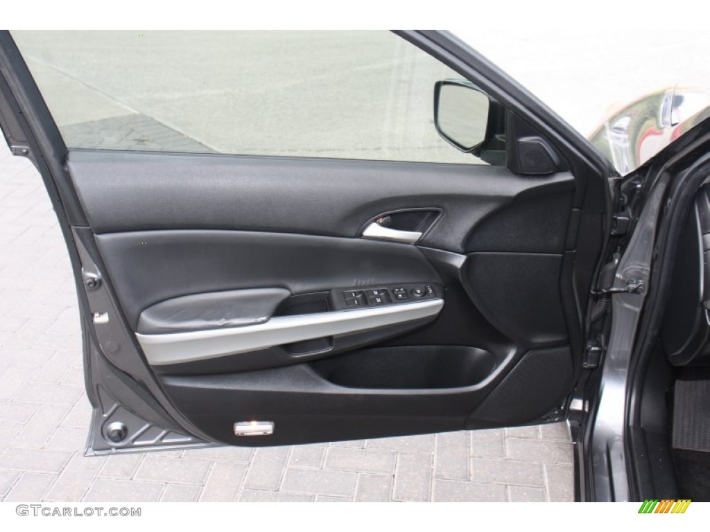 2008 Honda Accord EX Sedan Black Door Panel Photo #76301361