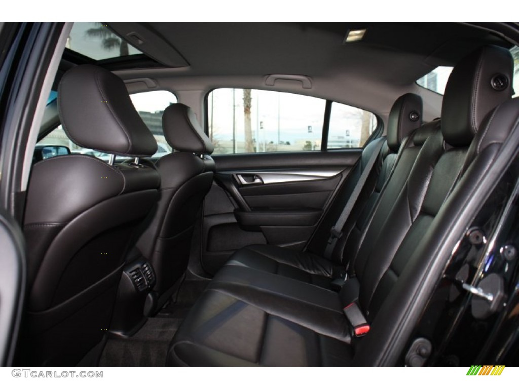 Ebony Black Interior 2011 Acura TL 3.5 Photo #76301996