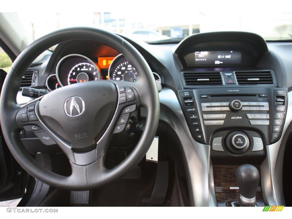 2011 Acura TL 3.5 Ebony Black Dashboard Photo #76302115
