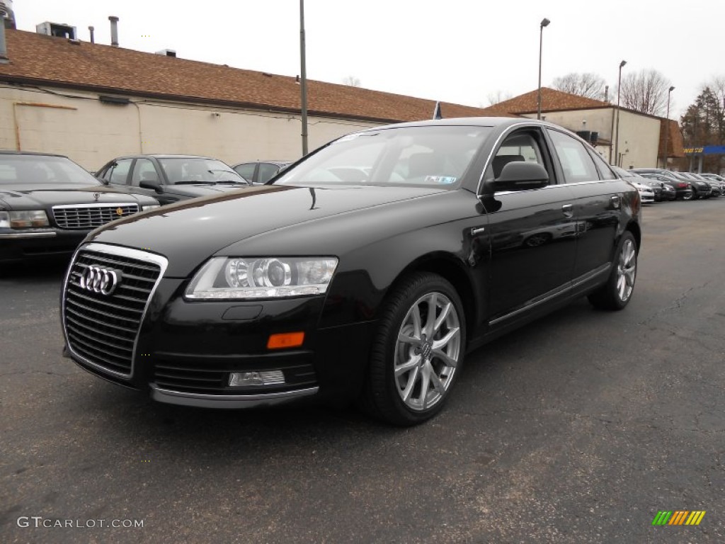 Phantom Black Pearl Effect 2010 Audi A6 3.0 TFSI quattro Sedan Exterior Photo #76302528