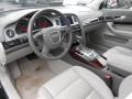 2010 Audi A6 Light Gray Interior Prime Interior Photo