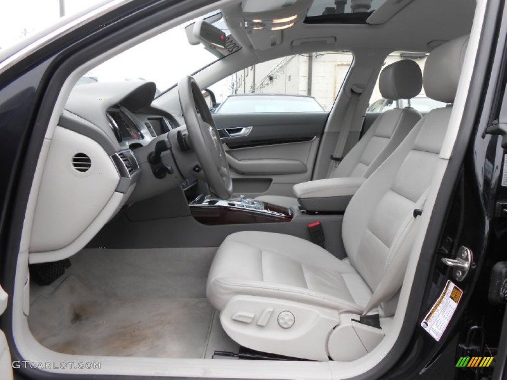Light Gray Interior 2010 Audi A6 3.0 TFSI quattro Sedan Photo #76302665